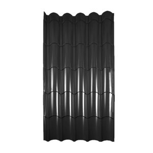 Teja Castellón Prepintado | Diseño Clásico Acero INPPA - Negro, 1113 X 3640mm