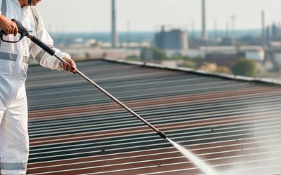 Mantención y limpieza de techos de acero
